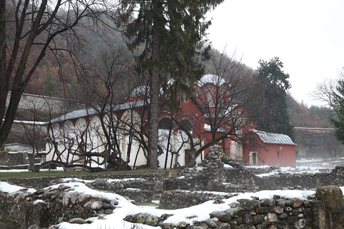 Church complex from the southwest